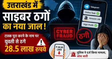 उत्तराखंड में साइबर ठगी का नया खेल! ऑनलाइन टास्क के नाम पर युवती से 28.5 लाख रुपये ठगे